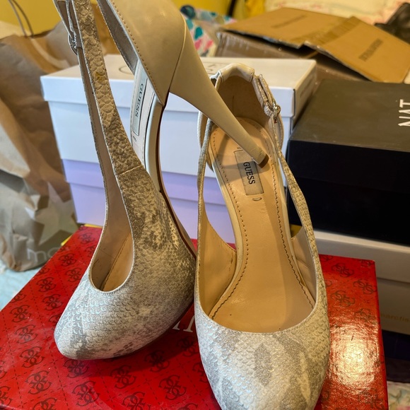 GUESS Jacoba Python print Platform Stilettos đź‘ 8M - Picture 10 of 11